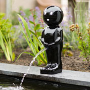 fontaine de jardin boy - h67 cm - noir - ubbink